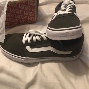 Vans, ward olive green low top, size 11 women.